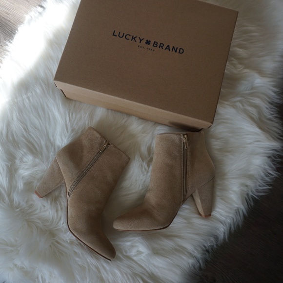 Lucky Brand Shoes - Lucky Brand Sario Boots booties Suede $100 MSRP